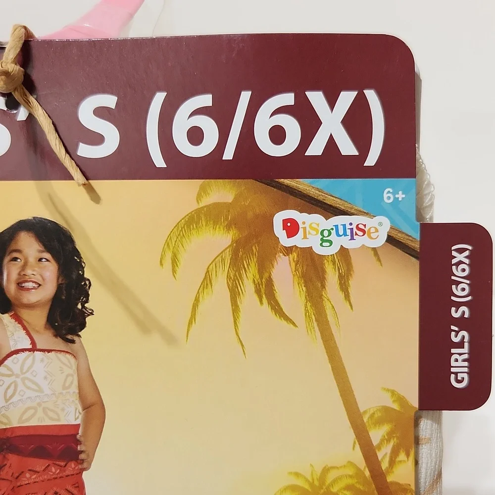 Disney Moana 2 Girls Classic Costume Dress S(6/6X)